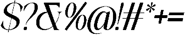 Galino Condensed Slanted otf (400) Font OTHER CHARS