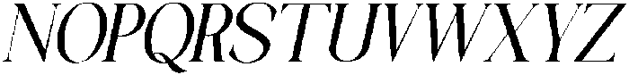 Galino Condensed Slanted otf (400) Font UPPERCASE