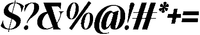 Galino Extra Bold Extra Cond Slanted otf (700) Font OTHER CHARS