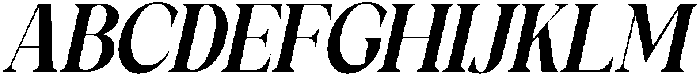 Galino Extra Bold Extra Cond Slanted otf (700) Font UPPERCASE