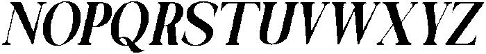 Galino Extra Bold Extra Cond Slanted otf (700) Font UPPERCASE