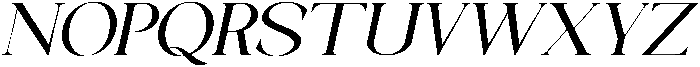 Galino Extra Exp Slanted otf (400) Font UPPERCASE