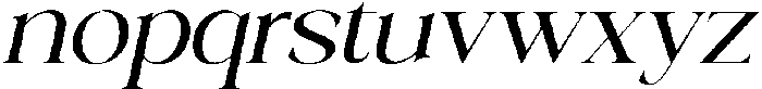 Galino Extra Exp Slanted otf (400) Font LOWERCASE