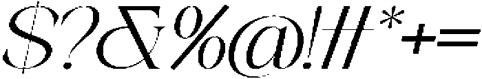 Galino Extra Light Expanded Slanted otf (200) Font OTHER CHARS