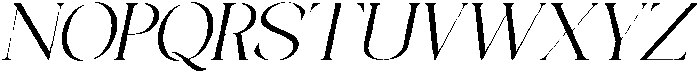 Galino Extra Light Expanded Slanted otf (200) Font UPPERCASE