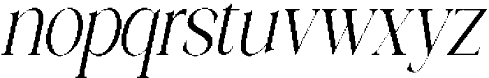 Galino Extra Light Extra Cond Slanted otf (200) Font LOWERCASE