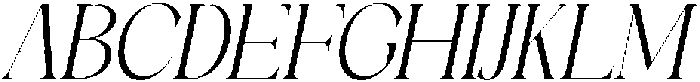 Galino Extra Light Semi Cond Slanted otf (200) Font UPPERCASE