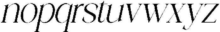 Galino Extra Light Semi Cond Slanted otf (200) Font LOWERCASE