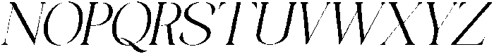 Galino Extra Light Semi Exp Slanted otf (200) Font UPPERCASE