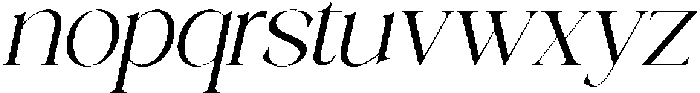 Galino Extra Light Semi Exp Slanted otf (200) Font LOWERCASE