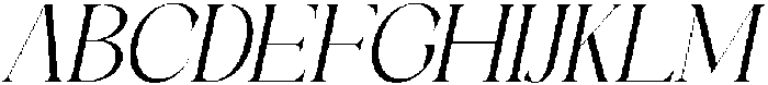 Galino Extra Light Slanted otf (200) Font UPPERCASE