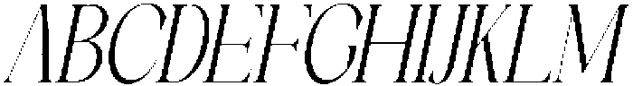 Galino Extra Light Ultra Cond Slanted otf (200) Font UPPERCASE