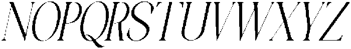 Galino Extra Light Ultra Cond Slanted otf (200) Font UPPERCASE