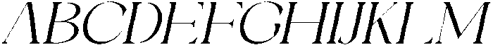Galino Extra Light Ultra Exp Slanted otf (200) Font UPPERCASE