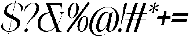 Galino Light Condensed Slanted otf (300) Font OTHER CHARS
