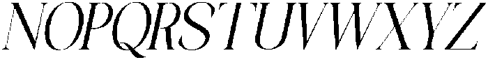 Galino Light Condensed Slanted otf (300) Font UPPERCASE