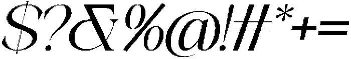 Galino Light Semi Exp Slanted otf (300) Font OTHER CHARS