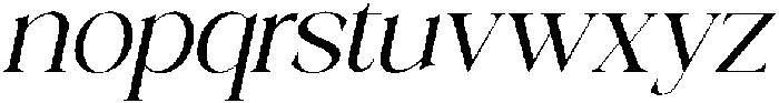 Galino Light Semi Exp Slanted otf (300) Font LOWERCASE