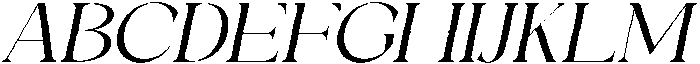 Galino Light Ultra Exp Slanted otf (300) Font UPPERCASE