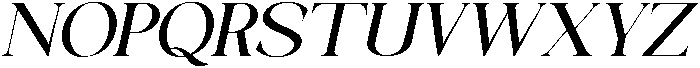 Galino Medium Expanded Slanted otf (500) Font UPPERCASE