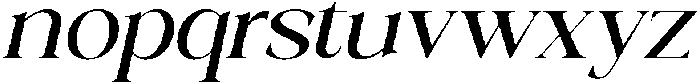Galino Medium Expanded Slanted otf (500) Font LOWERCASE