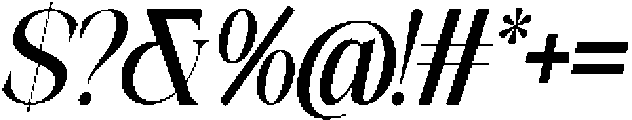 Galino Medium Extra Cond Slanted otf (500) Font OTHER CHARS