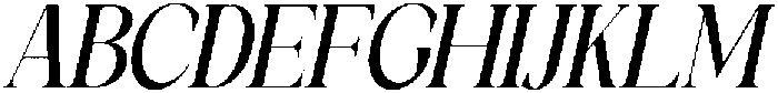Galino Medium Extra Cond Slanted otf (500) Font UPPERCASE
