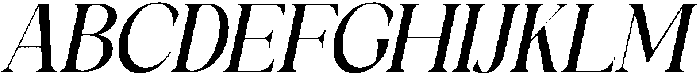 Galino Medium Semi Cond Slanted otf (500) Font UPPERCASE