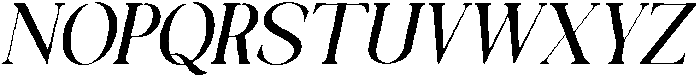 Galino Medium Semi Cond Slanted otf (500) Font UPPERCASE