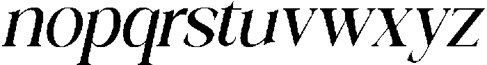 Galino Medium Semi Cond Slanted otf (500) Font LOWERCASE