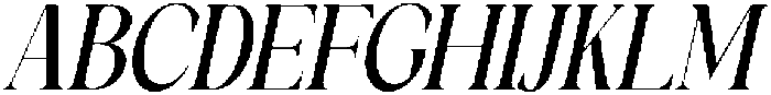 Galino Medium Ultra Cond Slanted otf (500) Font UPPERCASE