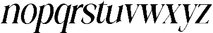 Galino Medium Ultra Cond Slanted otf (500) Font LOWERCASE