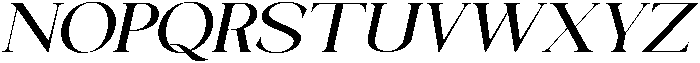 Galino Medium Ultra Exp Slanted otf (500) Font UPPERCASE