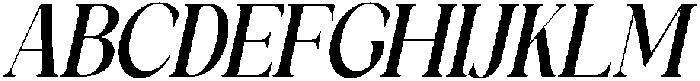 Galino Semi Bold Extra Cond Slanted otf (600) Font UPPERCASE