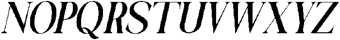 Galino Semi Bold Extra Cond Slanted otf (600) Font UPPERCASE