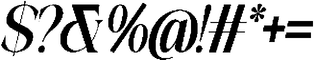 Galino Semi Bold Ultra Cond Slanted otf (600) Font OTHER CHARS