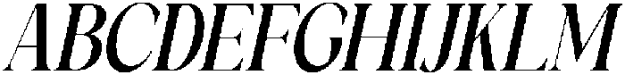 Galino Semi Bold Ultra Cond Slanted otf (600) Font UPPERCASE