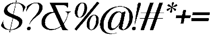Galino Semi Exp Slanted otf (400) Font OTHER CHARS