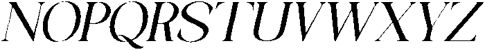 Galino Semi Exp Slanted otf (400) Font UPPERCASE