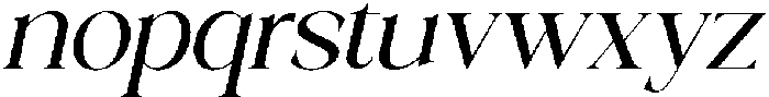Galino Semi Exp Slanted otf (400) Font LOWERCASE