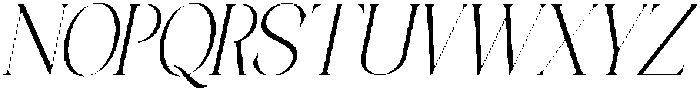 Galino Thin Condensed Slanted otf (100) Font UPPERCASE