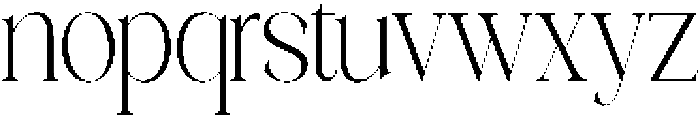 Galino Thin Condensed otf (100) Font LOWERCASE