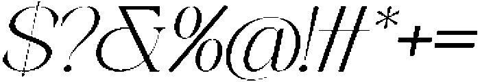 Galino Thin Expanded Slanted otf (100) Font OTHER CHARS