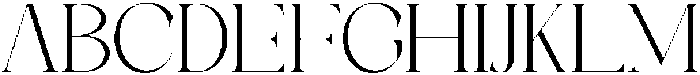 Galino Thin Expanded otf (100) Font UPPERCASE