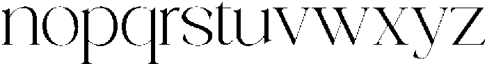 Galino Thin Expanded otf (100) Font LOWERCASE