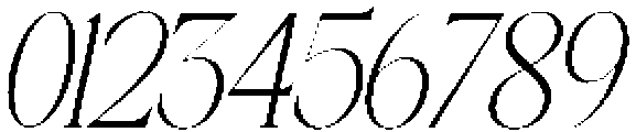 Galino Thin Extra Cond Slanted otf (100) Font OTHER CHARS