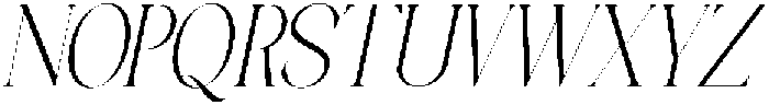 Galino Thin Extra Cond Slanted otf (100) Font UPPERCASE