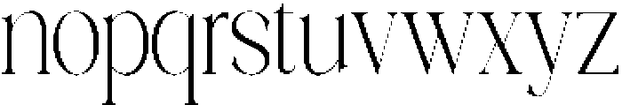Galino Thin Extra Cond otf (100) Font LOWERCASE