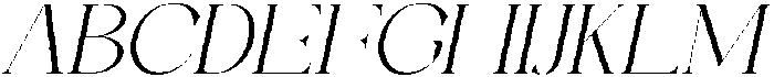 Galino Thin Extra Exp Slanted otf (100) Font UPPERCASE