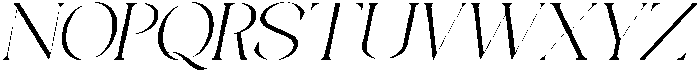 Galino Thin Extra Exp Slanted otf (100) Font UPPERCASE